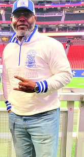 Sigma White Quarter Zip Sweatshirt